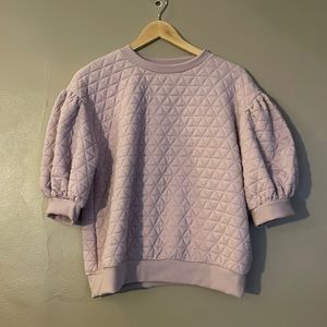 A New Day quilted shirt with a puff sleeve